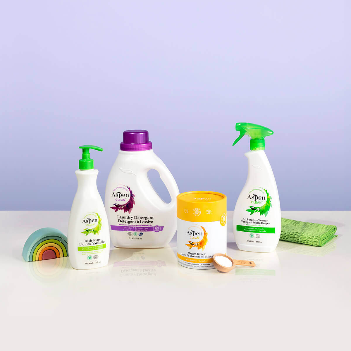AspenClean Eco-Mom Kit in the kitchen
