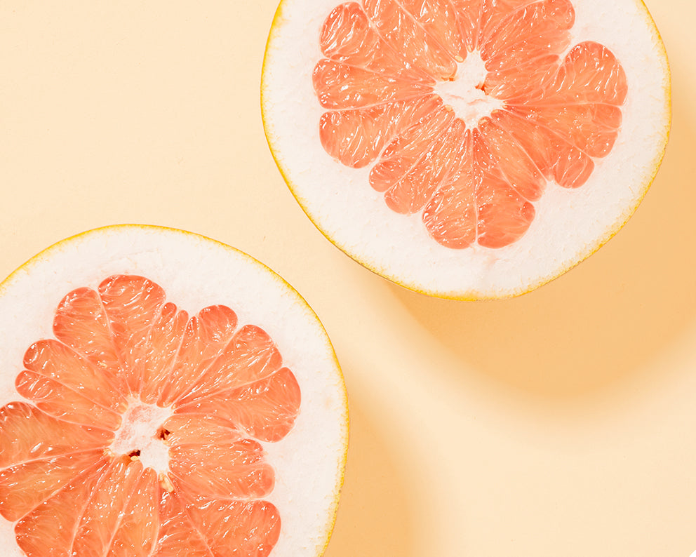 Grapefruit on counter