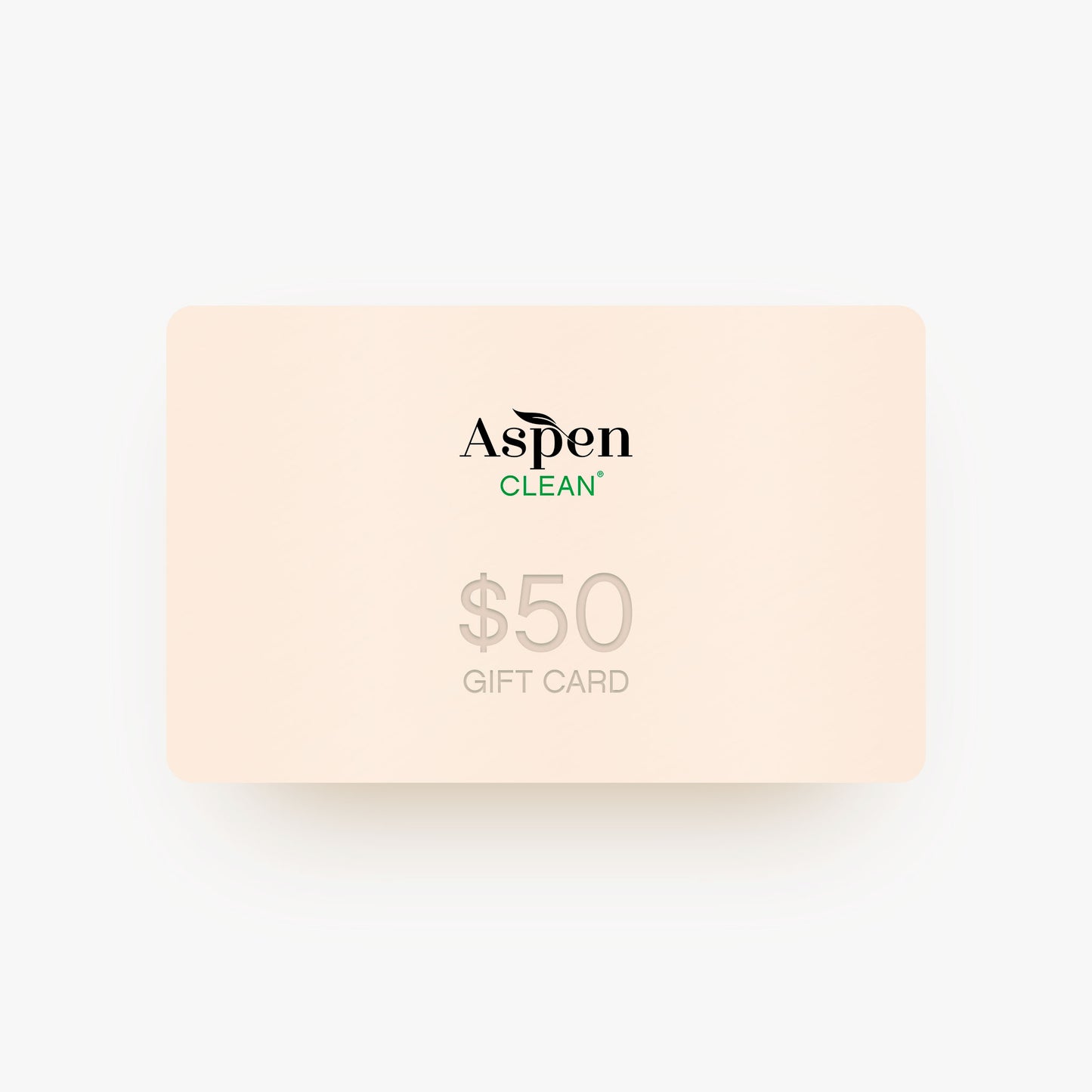 AspenClean e-gift card $50