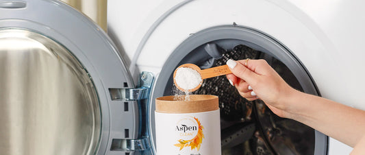 AspenClean Oxygen Bleach Powder In Washing Machine