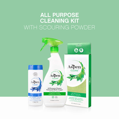 All Purpose Cleaning Kit with Scouring Powder
