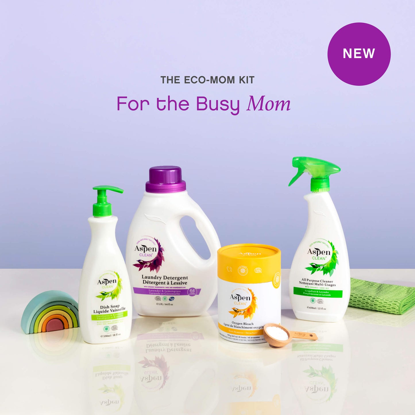 AspenClean Eco-Mom Cleaning Kit for the busy mom