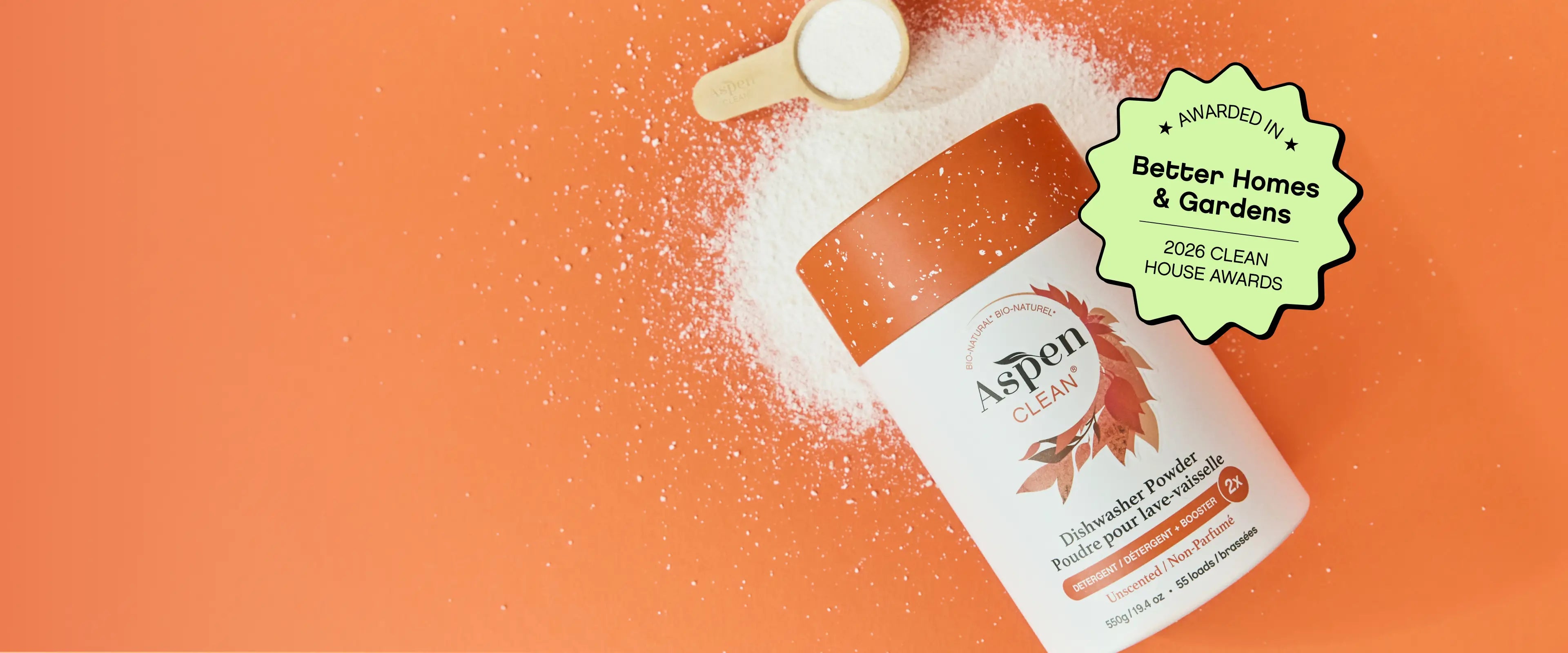 AspenClean dishwasher powder Better Homes and Gardens award