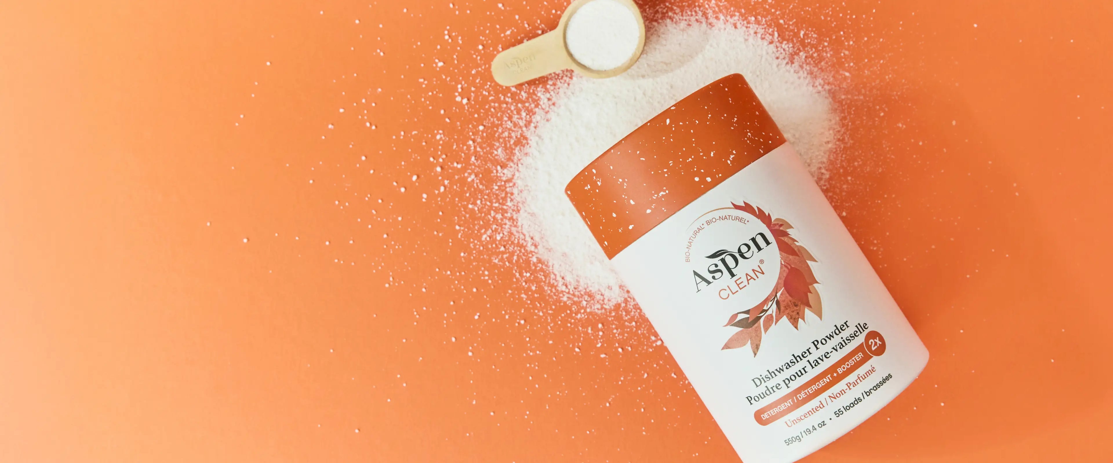 AspenClean new powders collection Detergent + Booster