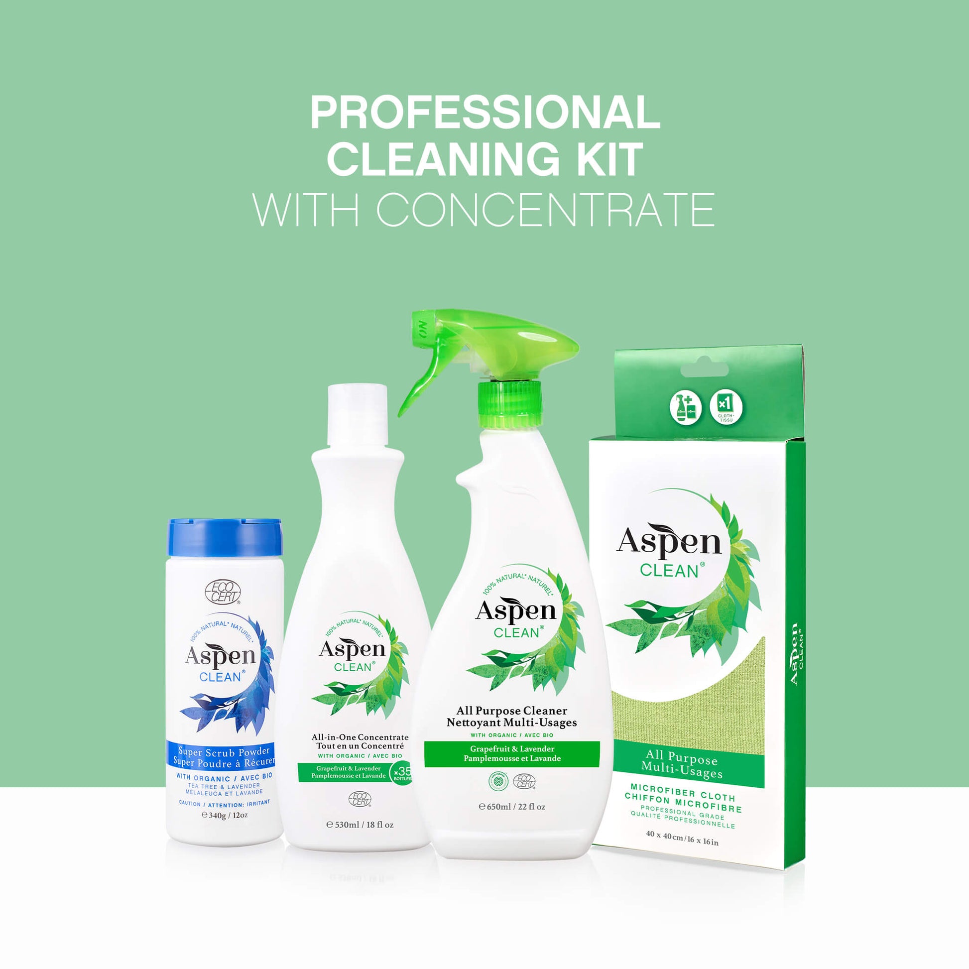 Professional Cleaning Kit with Concentrate