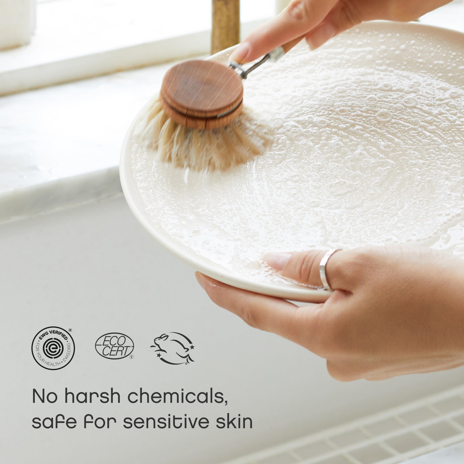AspenClean Travel size dish soaps have no harsh chemicals and they are safe for sensitive skin
