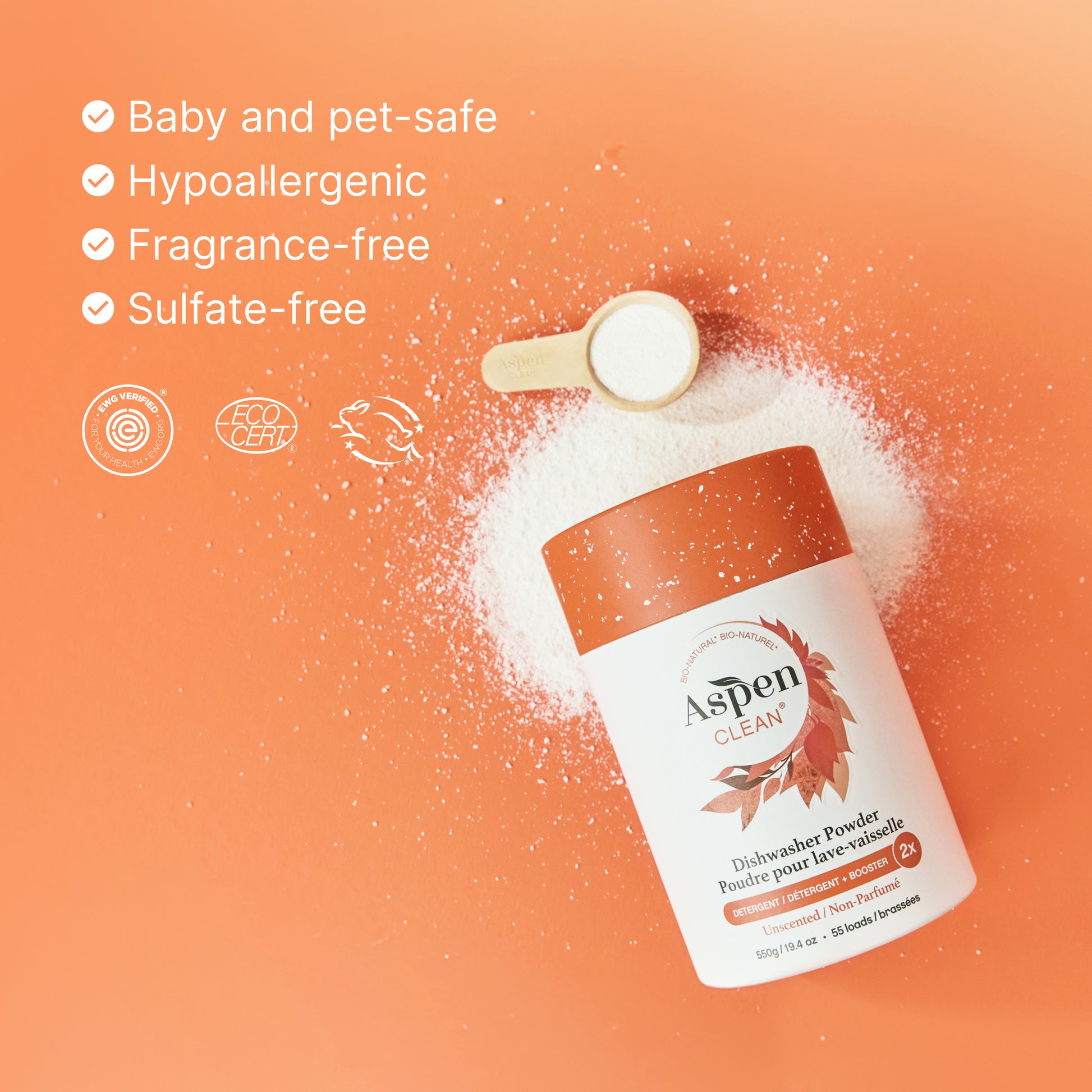 Baby and Pet Safe Dishwasher Powder