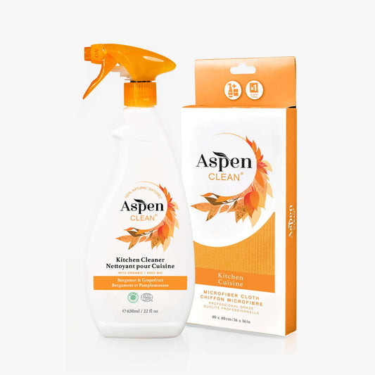 Kitchen Cleaner & Microfiber Cloth Kit