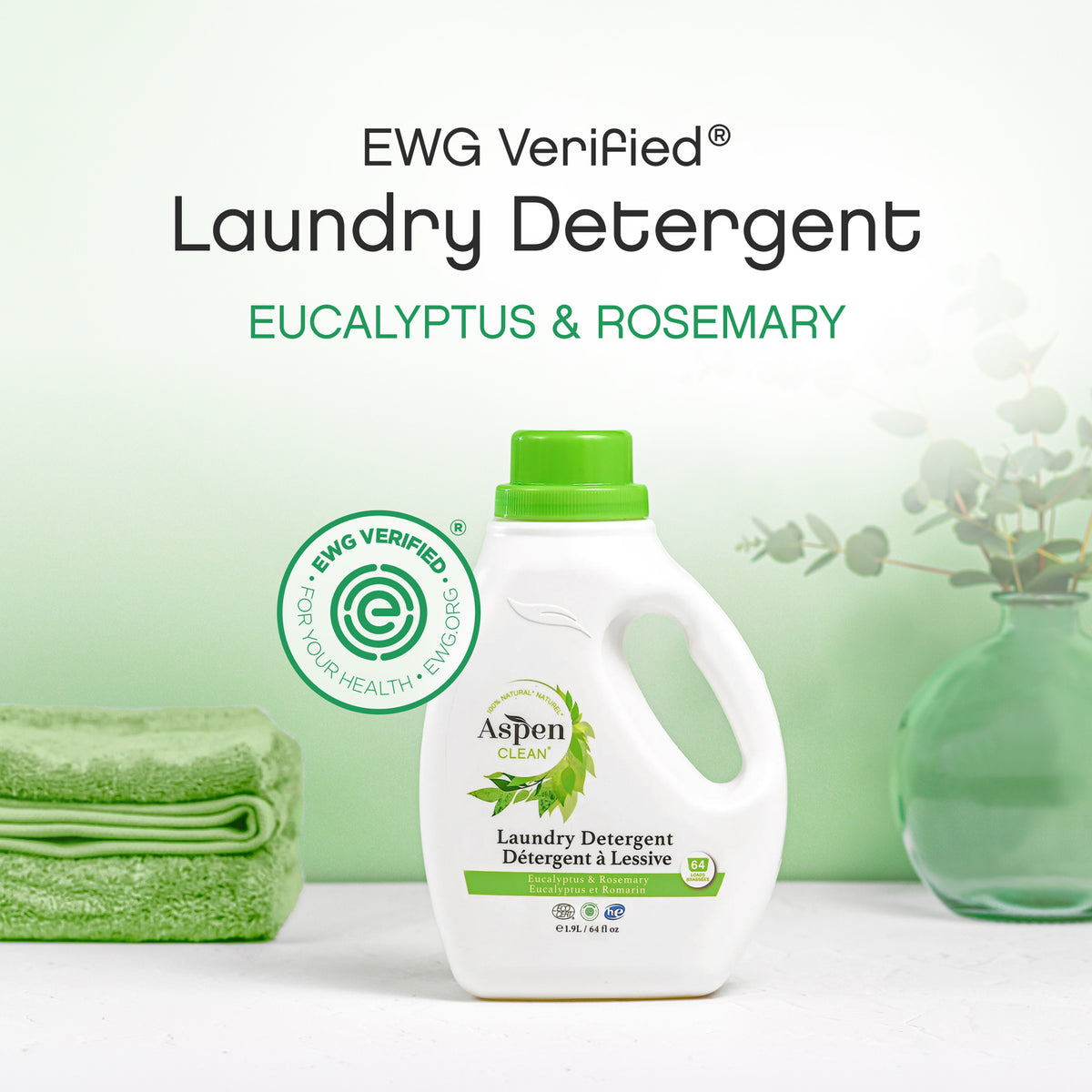 Laundry Detergent Eucalyptus & Rosemary EWG Verified
