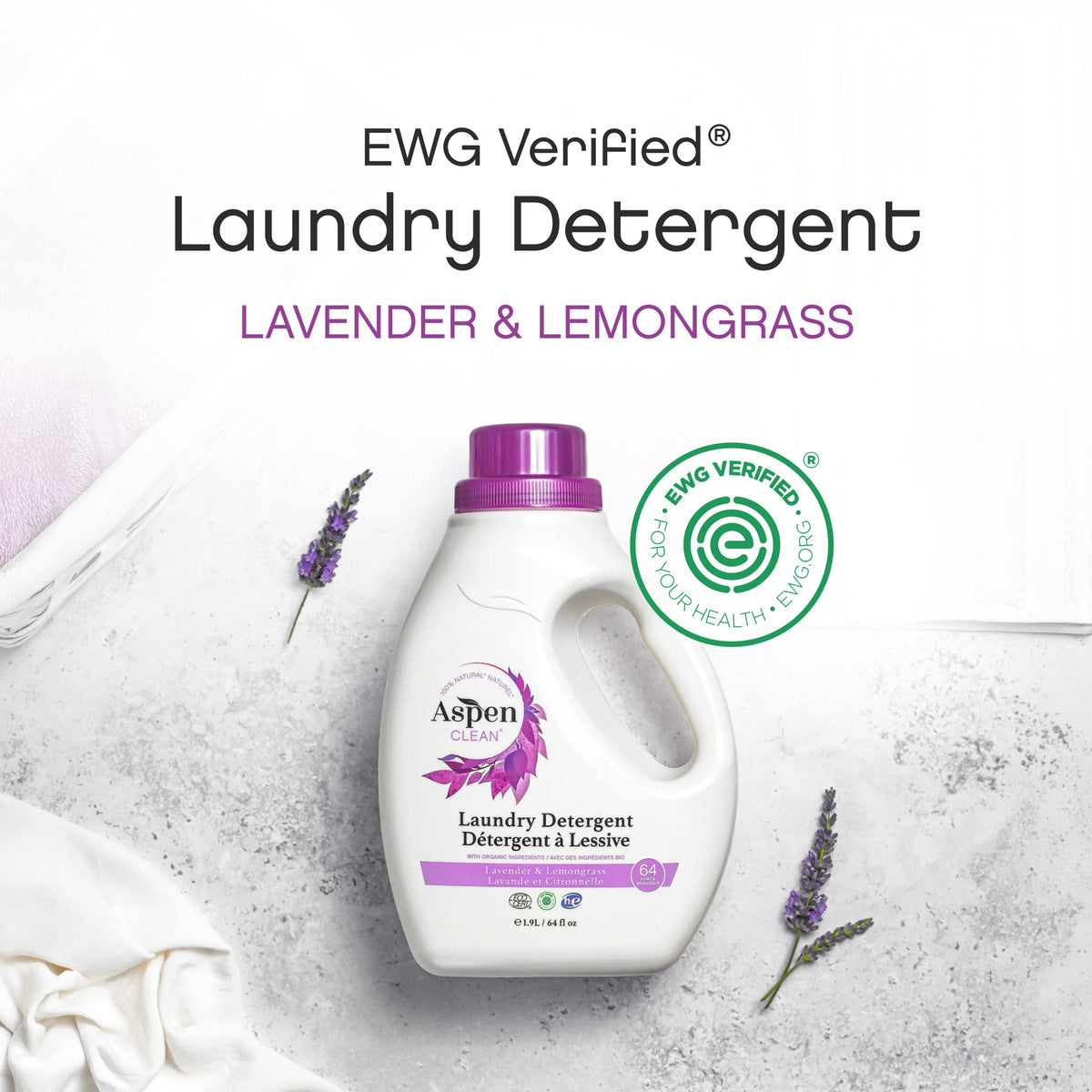 Laundry Detergent Lavender &  Lemongrass - EWG Verified