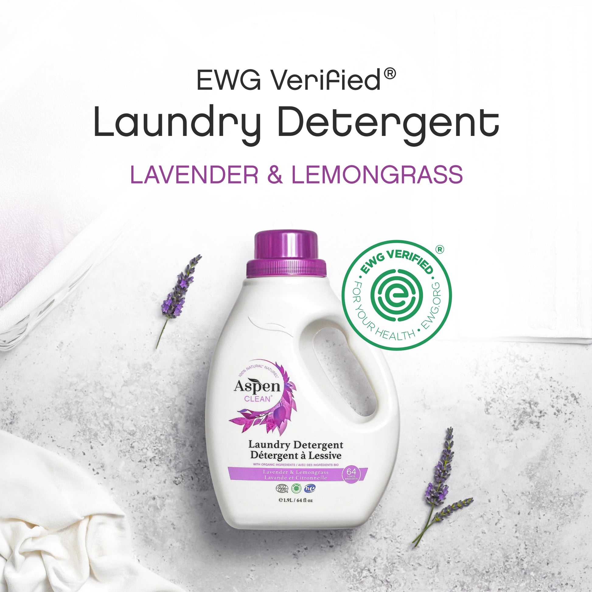 Laundry Detergent Lavender &  Lemongrass - EWG Verified
