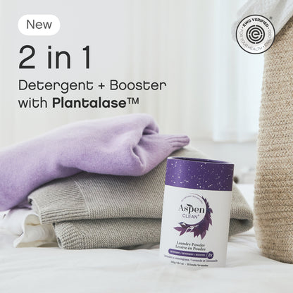 Lavender laundry powder detergent and booster