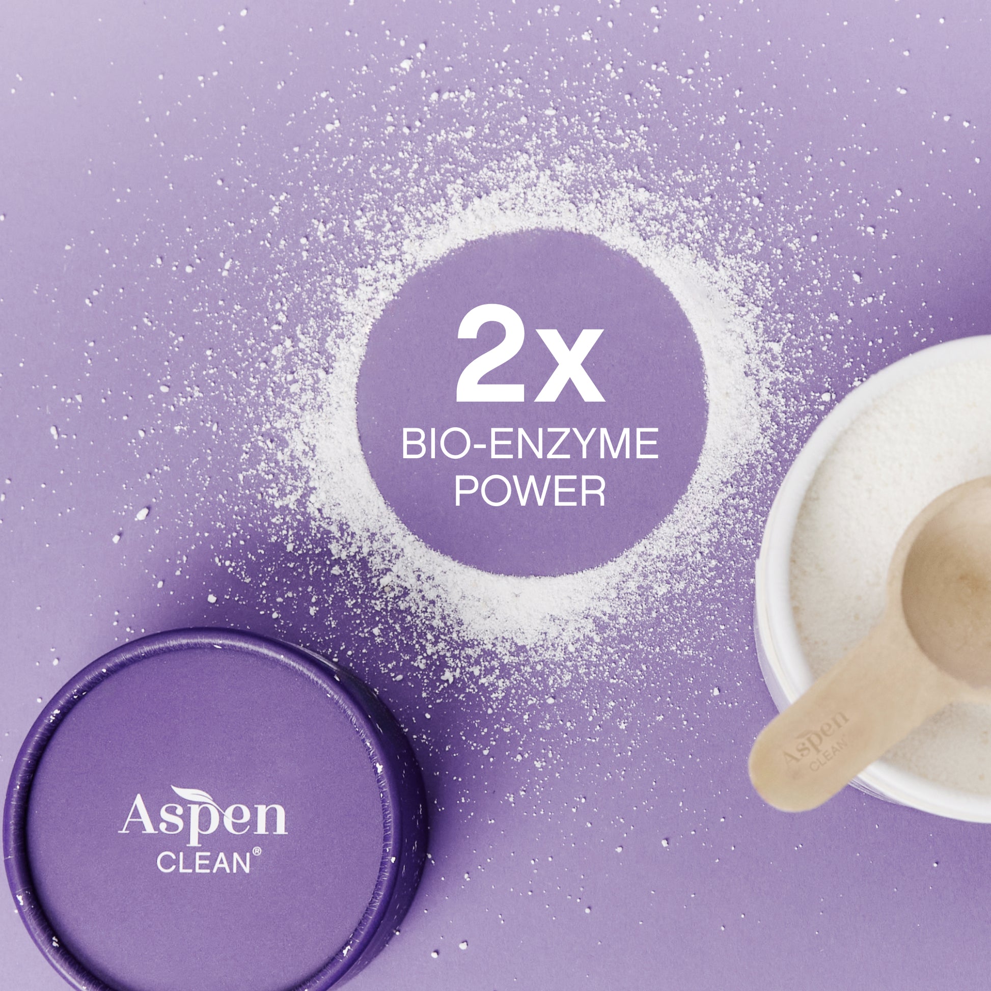 lavender laundry powder with 2x bio-enzyme power