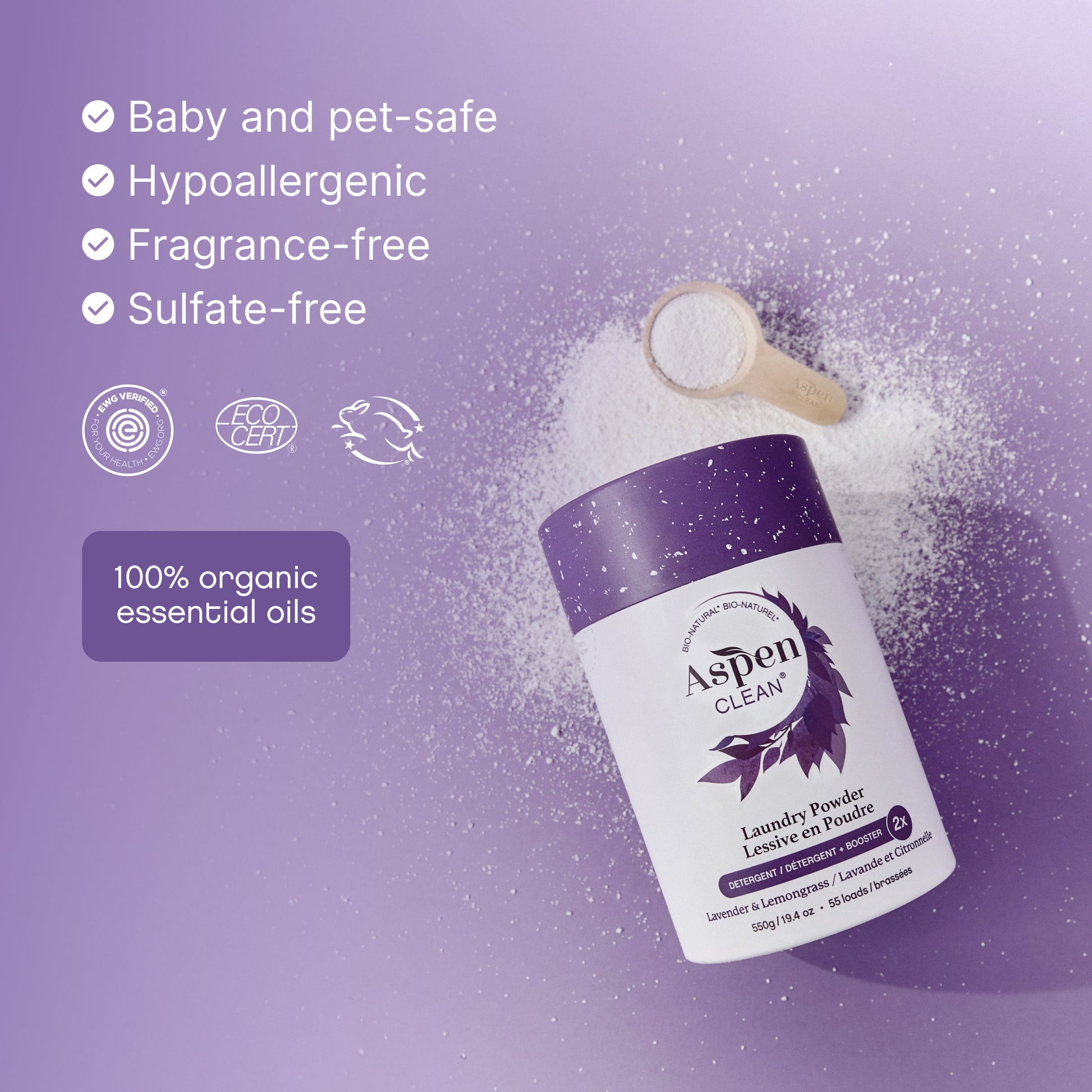 baby and pet safe lavender laundry powder