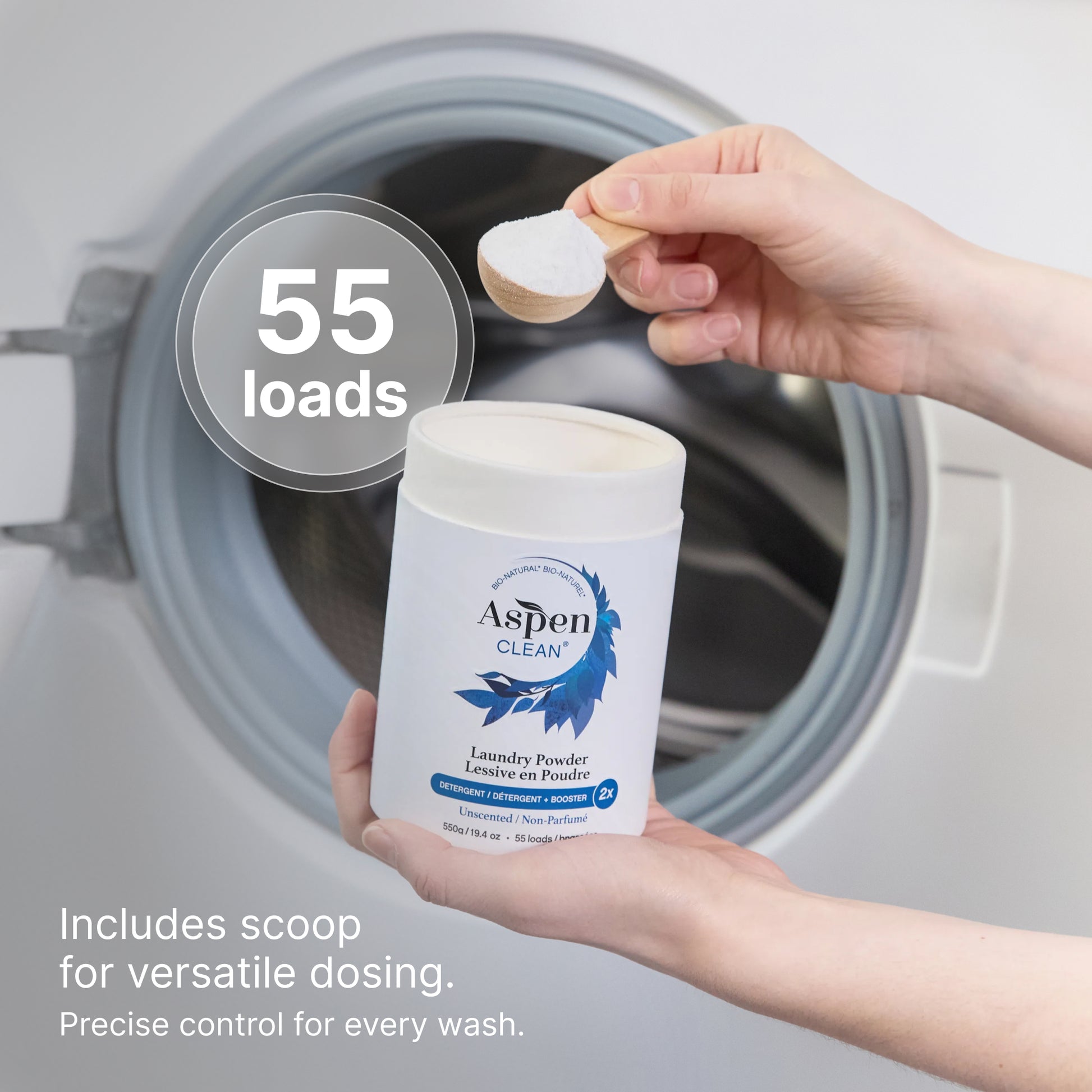 unscented laundry powder 55 loads
