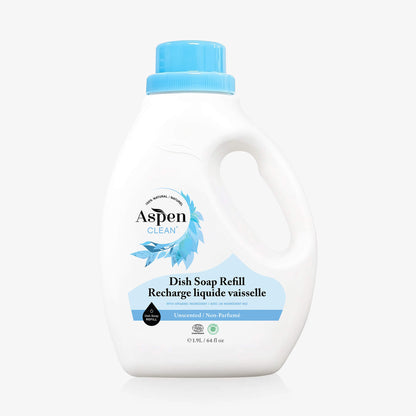 AspenClean refill dish soap unscented
