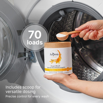 AspenClean Oxygen Bleach - 70 loads and Includes scoop for versatile dosing 