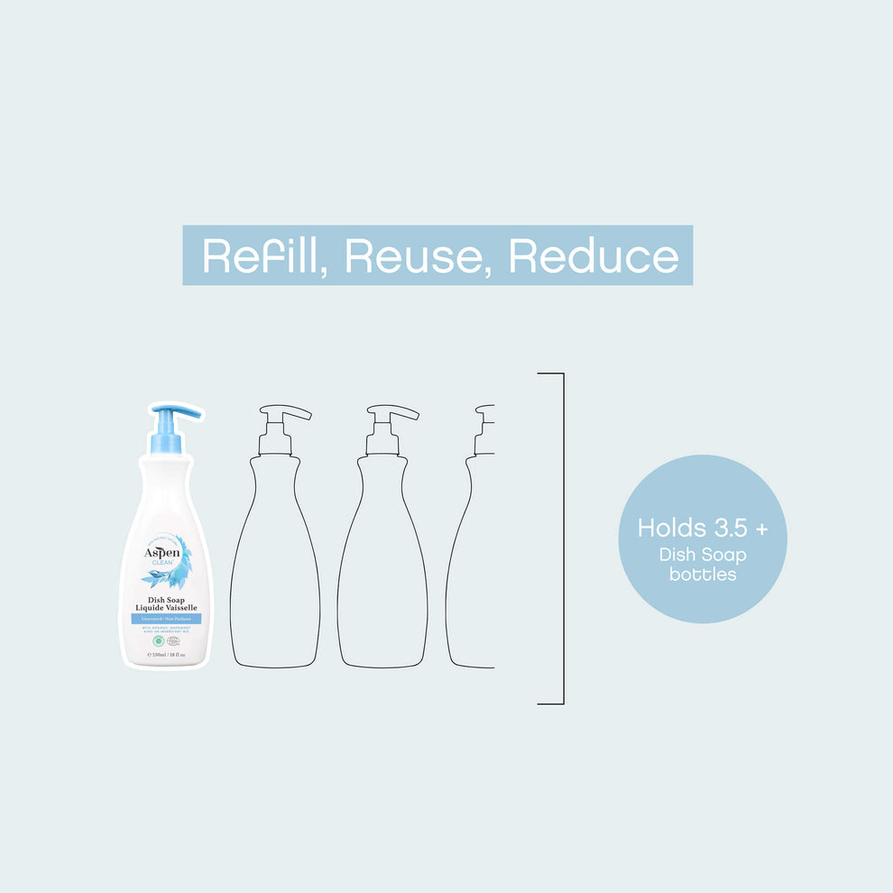 AspenClean Dish Soap Refill Unscented