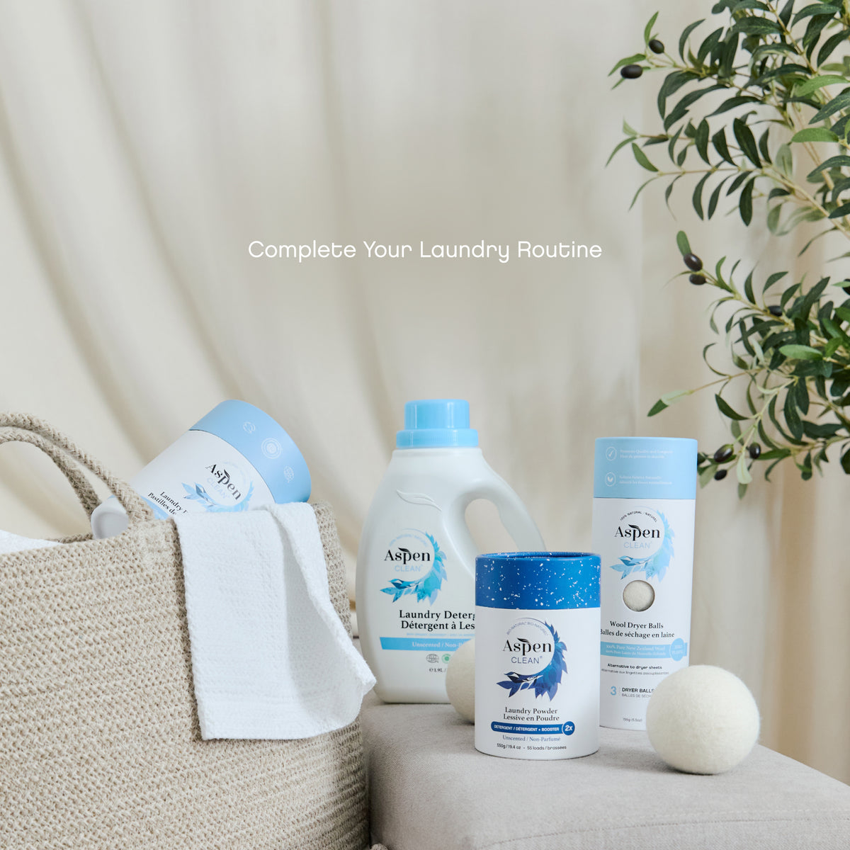 AspenClean laundry collection