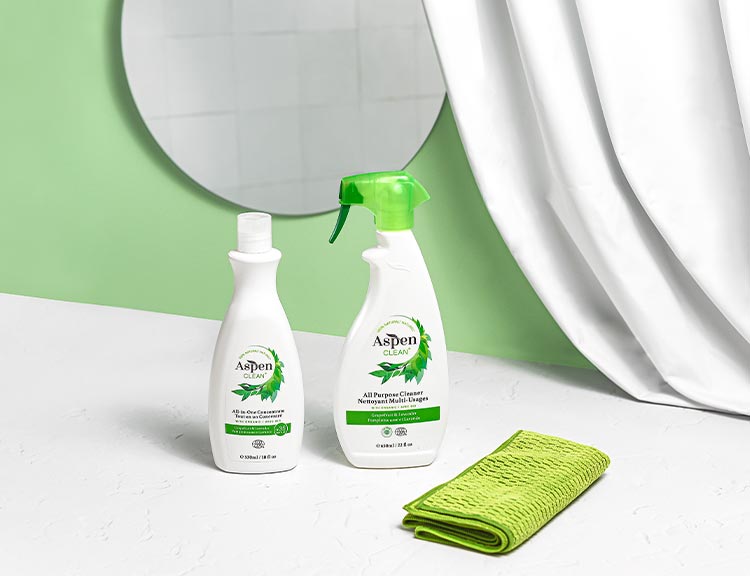 House Cleaning Services using green cleaning All-purpose cleaner kit AspenClean