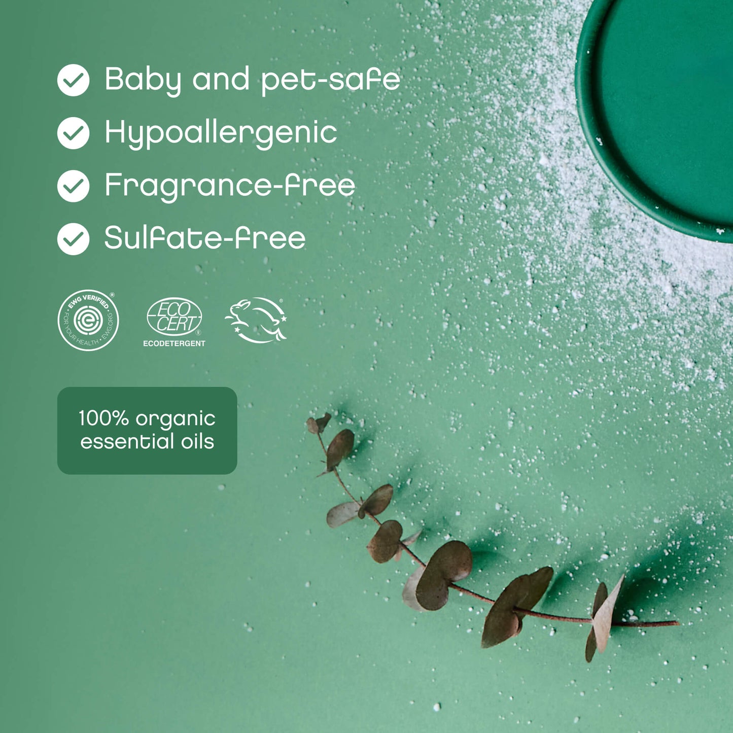 baby and pet safe Eucalyptus laundry powder