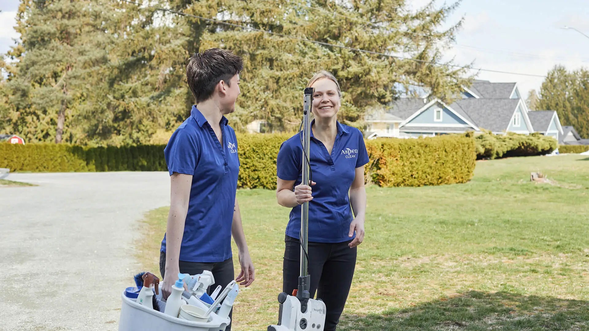 House Cleaning services Toronto AspenClean - best maid services  cleaning a home with AspenClean eco-friendly cleaning products