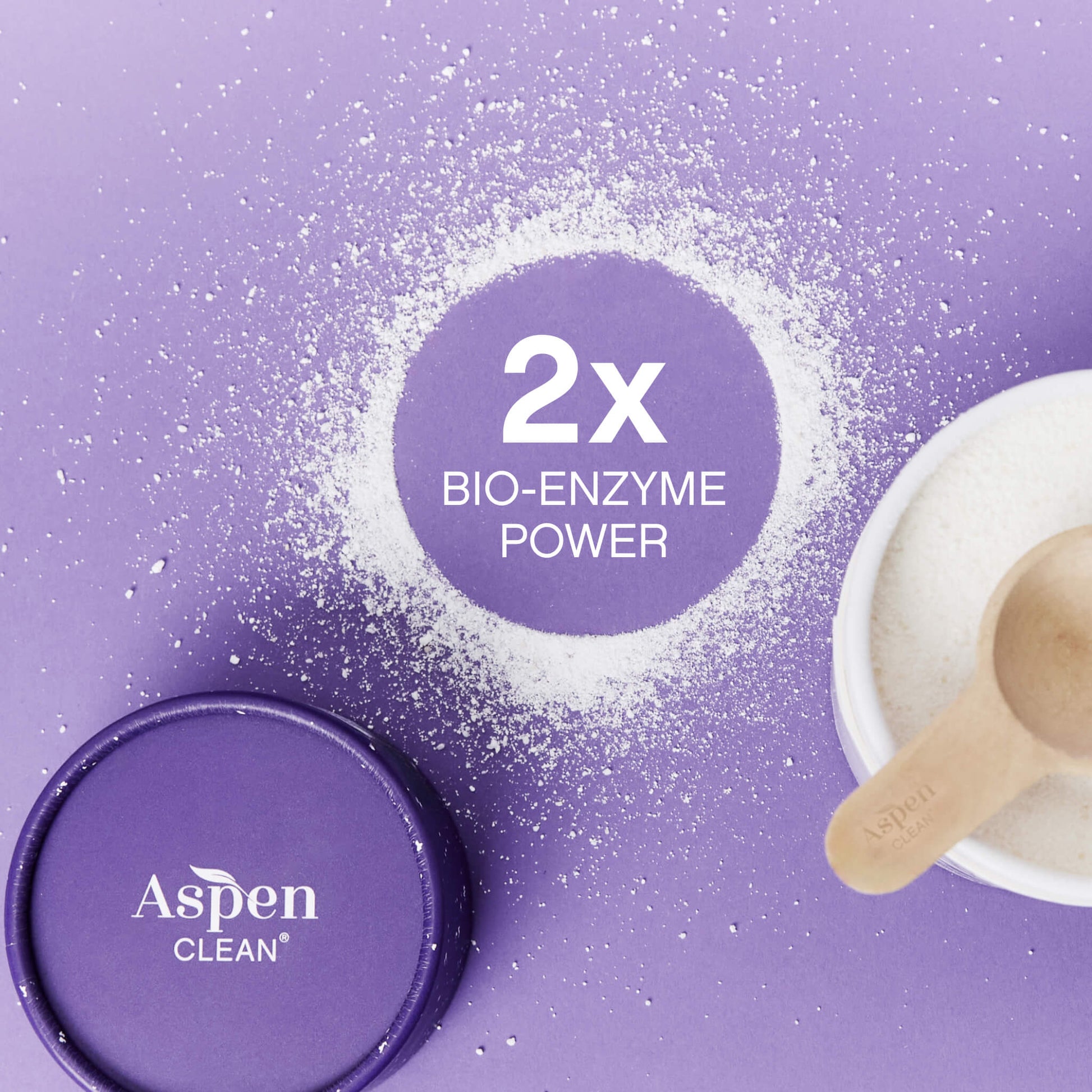 lavender laundry powder with 2x bio-enzyme power