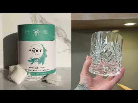 Eco- friendly Dishwasher Pods, Unscented, EWG Verified, Video discover AspenClean dishwasher pods