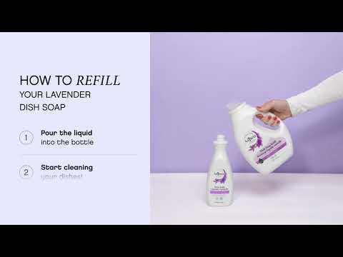 Learn to refill your AspenClean Lavender Dish Soap effortlessly in only 2 steps! Watch how quickly and convenient it is to keep your kitchen eco-friendly and your dishes smelling fresh.