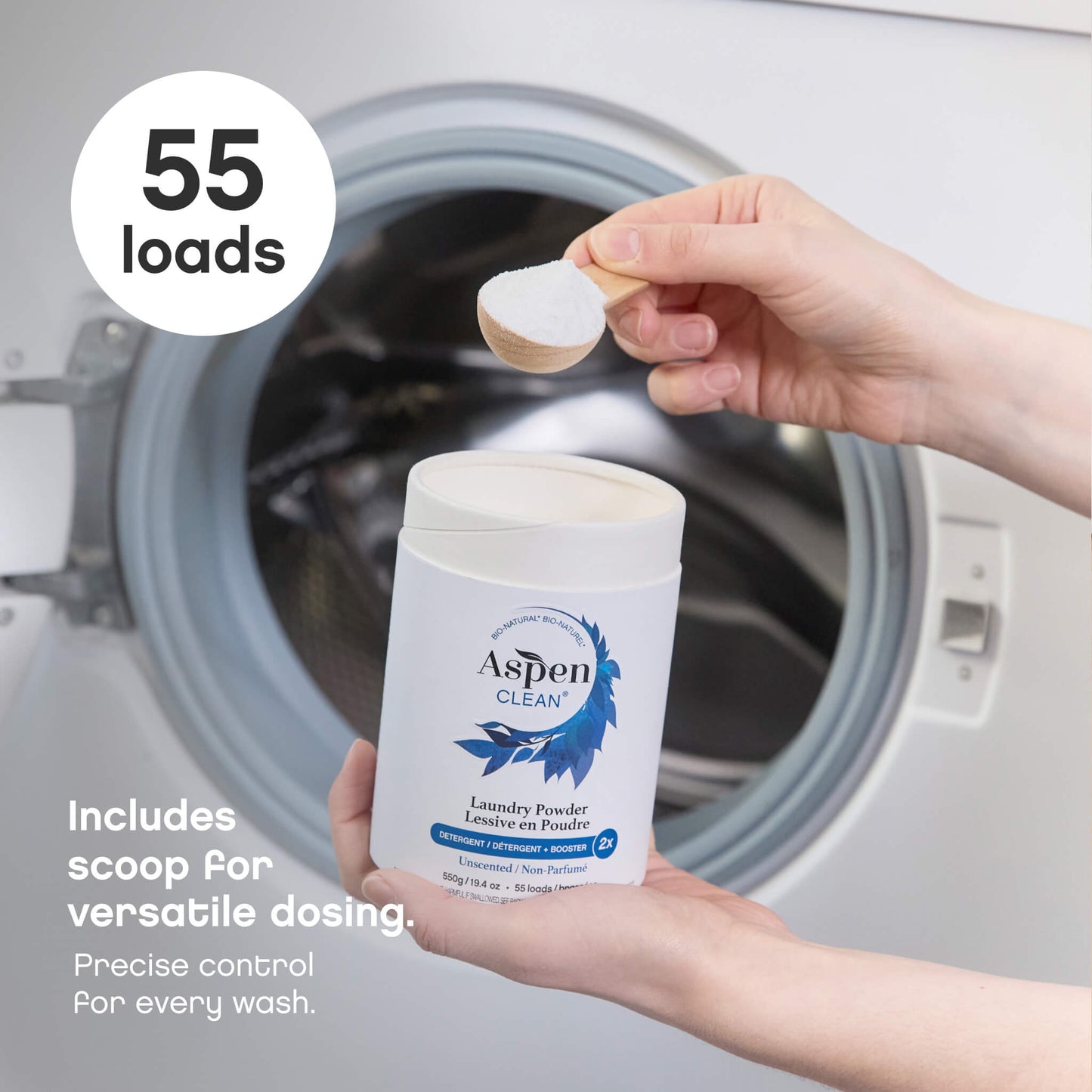unscented laundry powder 55 loads