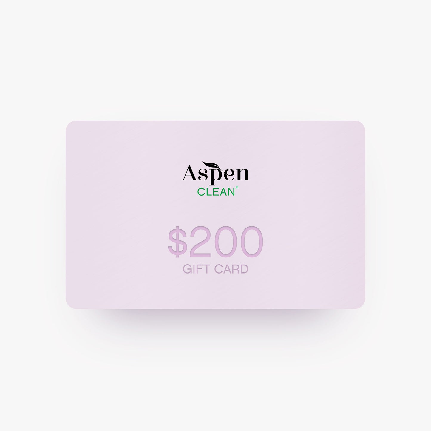 AspenClean e-gift card $200