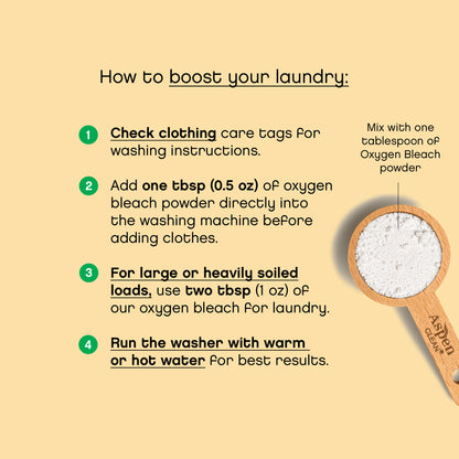 Best Natural Stain Remover, Oxygen Bleach Powder, EWG Verified, How to boost your laundry