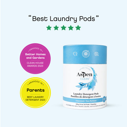 Best Natural Laundry Pods Unscented Baby safe, Hypoallergenic, EWG Verified, Awards 2023