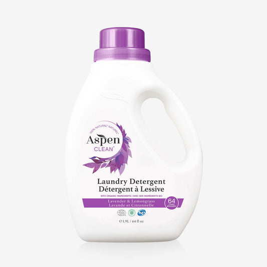 AspenClean Laundry Detergent Lavender & Lemongrass -Organic Natural Green
