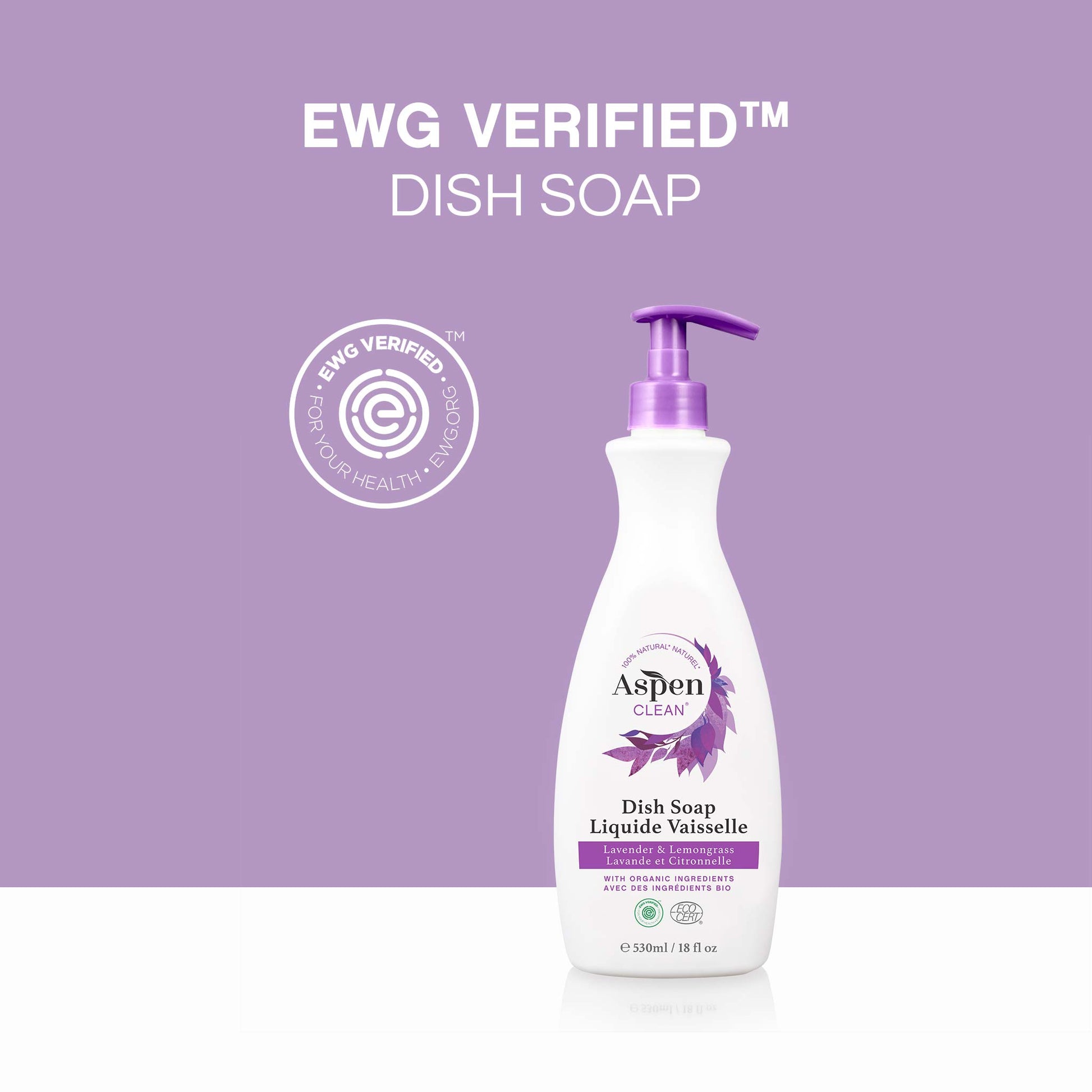 EWG Verified Dish Soap Lavender and Lemongrass