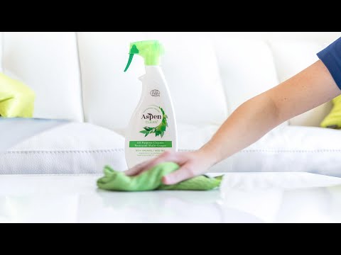 All Purpose Microfiber Cloth being used to clean surfaces AspenClean